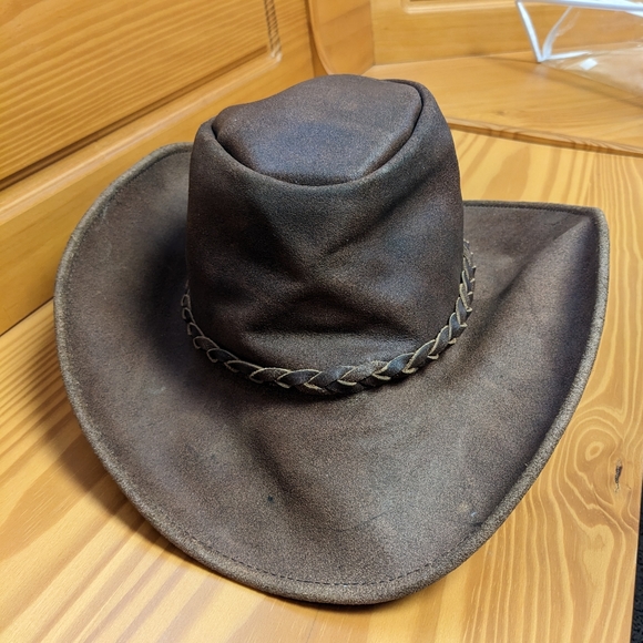 Other - Leather Cowboy Hat